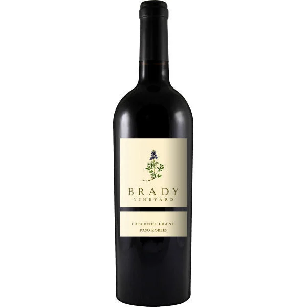 12 Bottle Case Brady Vineyard Paso Robles Cabernet Franc 2023 Rated 94WE EDITORS CHOICE w/ Shipping Included