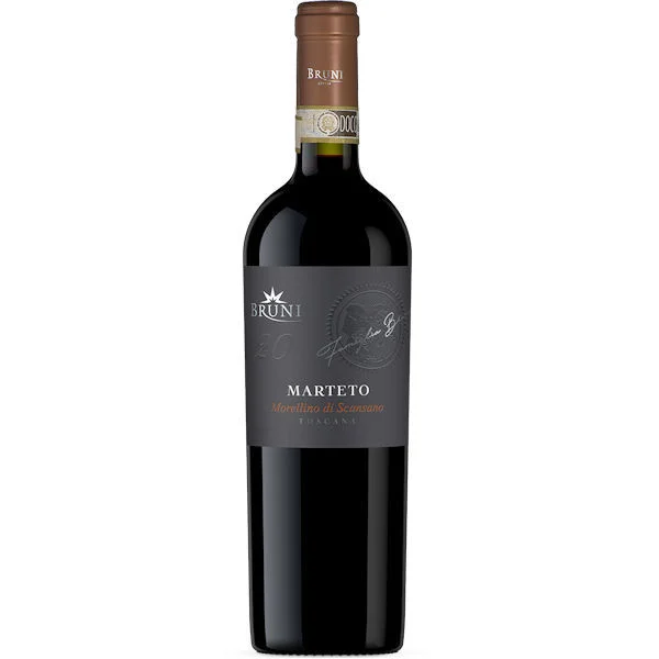 12 Bottle Case Bruni Marteto Morellino di Scansano DOC 2020 w/ Shipping Included