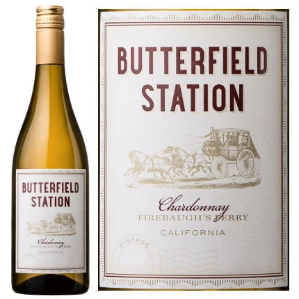 12 Bottle Case Butterfield Station California Chardonnay 2023 w/ Shipping Included