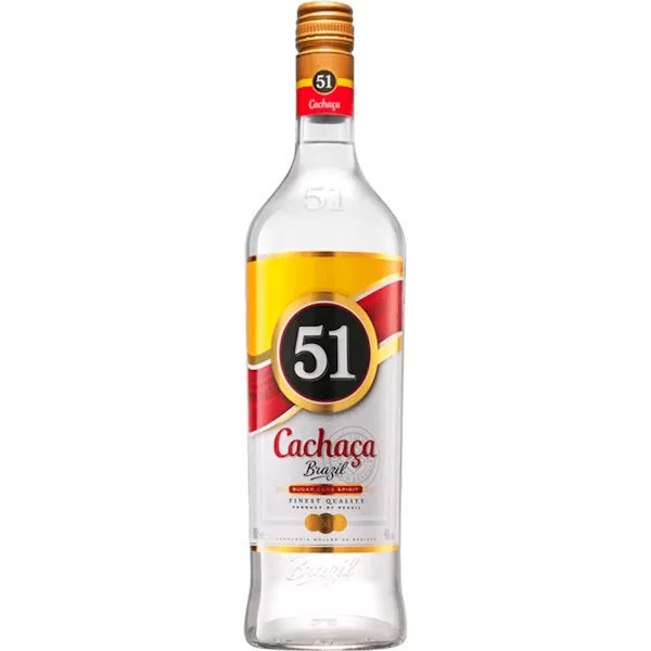 Cachaca 51 Sugar Cane Spirit Brazilian Rum 1L