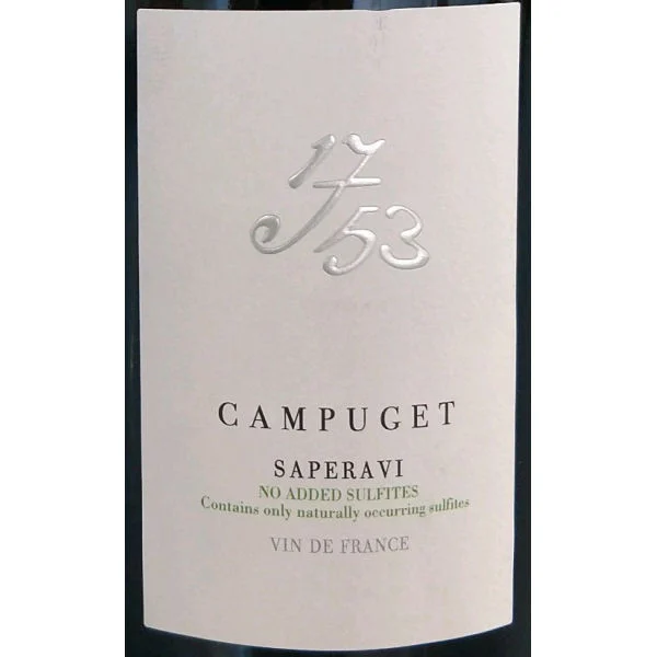 Campuget 1753 Saperavi No Added Sulfites 2022