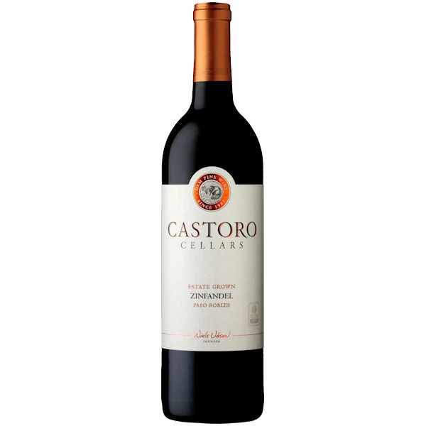 12 Bottle Case Castoro Cellars Estate Paso Robles Zinfandel 2021 w/ Shipping Included