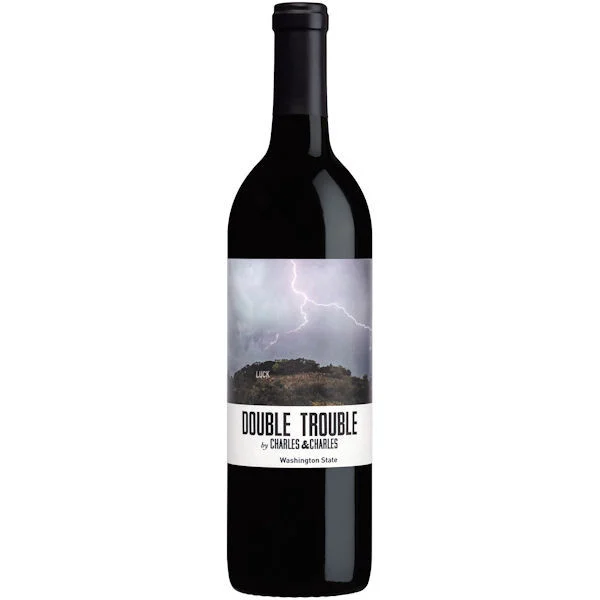 12 Bottle Case Charles & Charles Double Trouble Washington Red Blend 2021 Rated 90WS BEST VALUE w/ Shipping Included