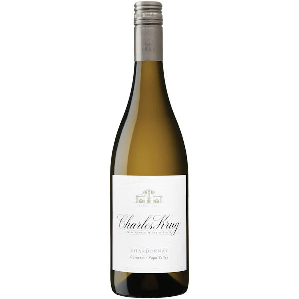 12 Bottle Case Charles Krug Carneros Napa Chardonnay 2023 w/ Shipping Included
