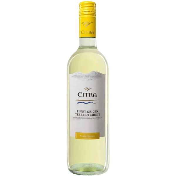 12 Bottle Case Citra Pinot Grigio Terre di Chieti IGT w/ Shipping Included