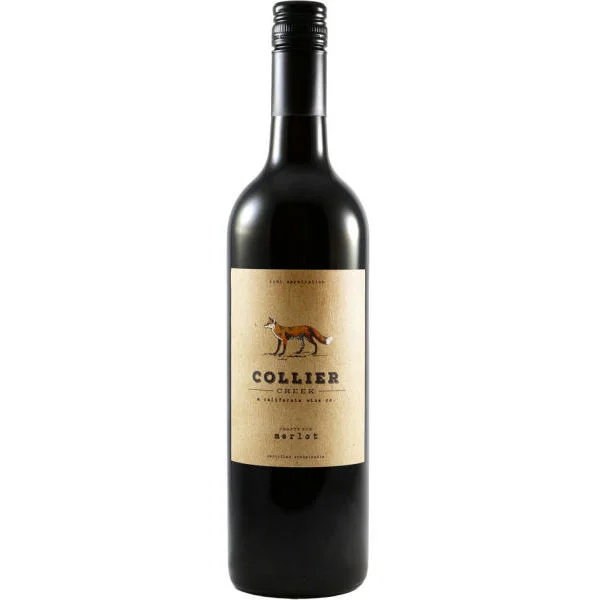 12 Bottle Case Collier Creek Crafty Fox Lodi Merlot 2023 w/ Shipping Included