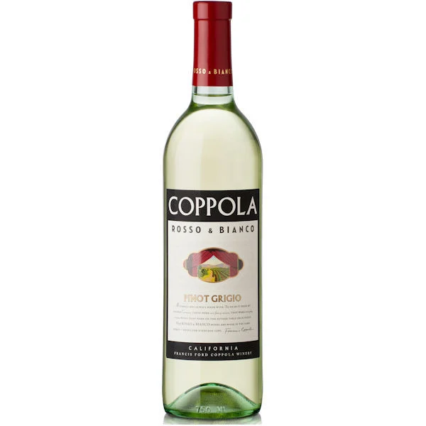 12 Bottle Case Francis Coppola Rosso & Bianco Pinot Grigio w/ Shipping Included