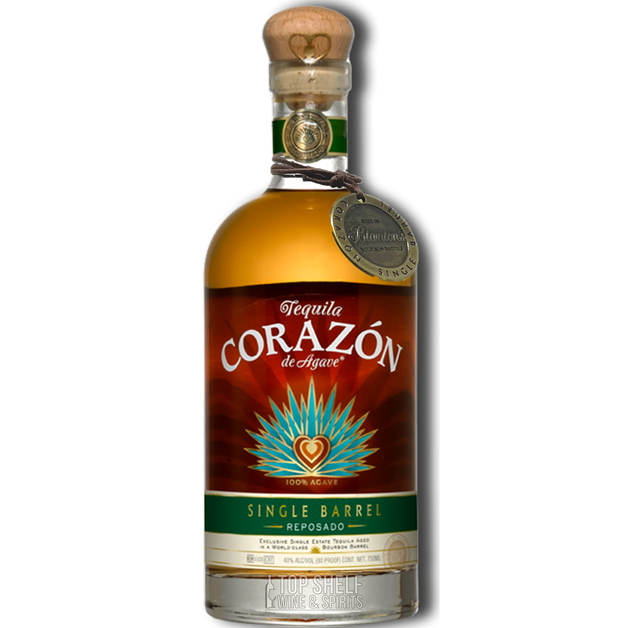 Corazon Single Barrel Reposado Aged in Blanton's Bourbon Barrels