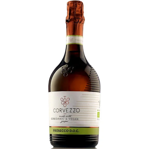 12 Bottle Case Corvezzo Organic and Vegan Prosecco DOC NV (Italy) w/ Shipping Included