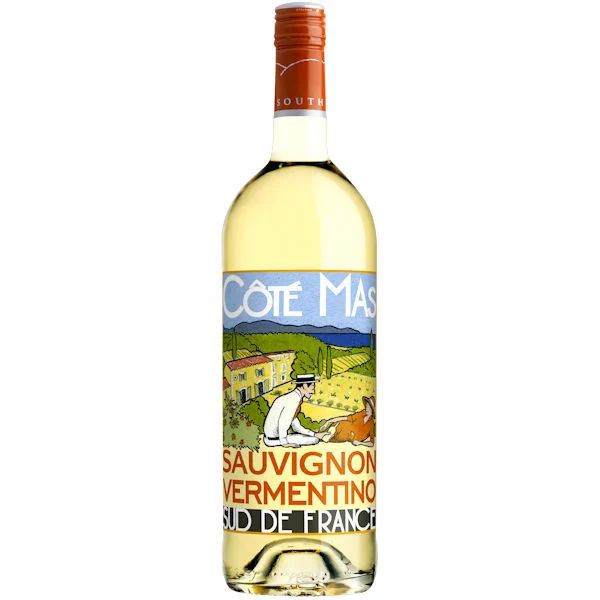 12 Bottle Case Cote Mas Pay d'Oc Sauvignon Vermentino Blanc 2024 1L w/ Shipping Included