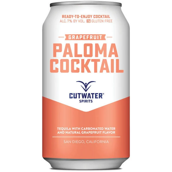 Cutwater Spirits Grapefruit Tequila Paloma Ready-To-Drink 4-Pack 12oz Cans