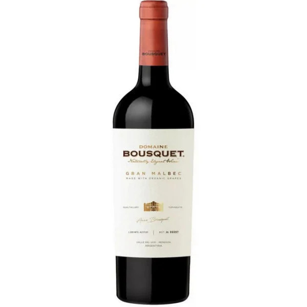 12 Bottle Case Domaine Bousquet Gran Malbec Organic 2022 (Argentina) Rated 93JS w/ Shipping Included