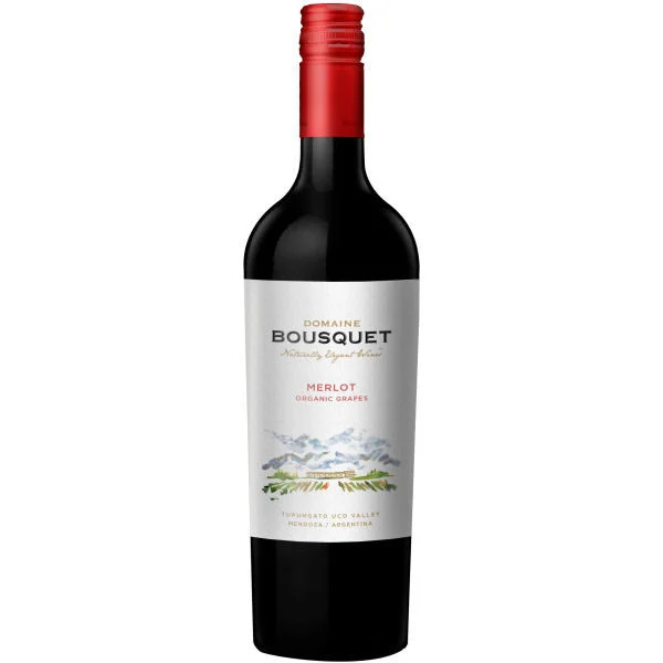 12 Bottle Case Domaine Bousquet Premium Organic Merlot 2024 (Argentina) w/ Shipping Included