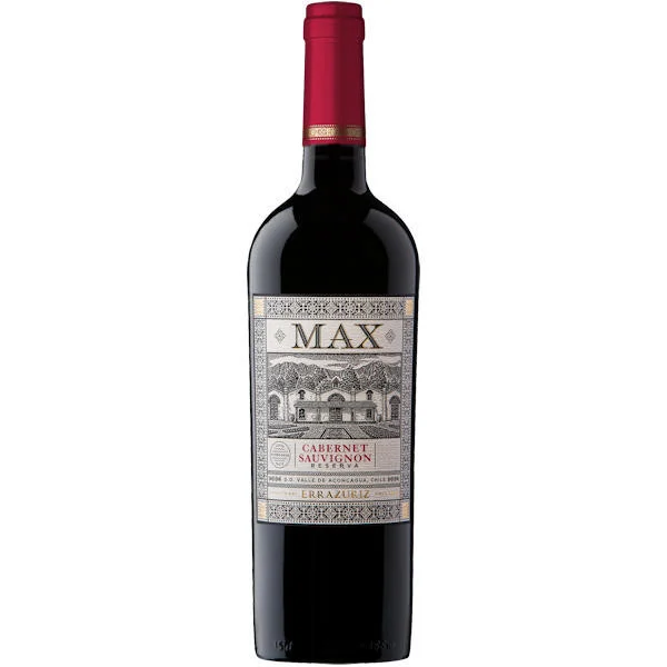 12 Bottle Case Errazuriz MAX Reserva Aconcagua Valley Cabernet 2020 (Chile) Rated 92JS w/ Shipping Included