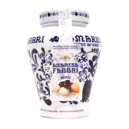 Fabbri Amarena Cherries in Syrup - 21oz Decorated Jar