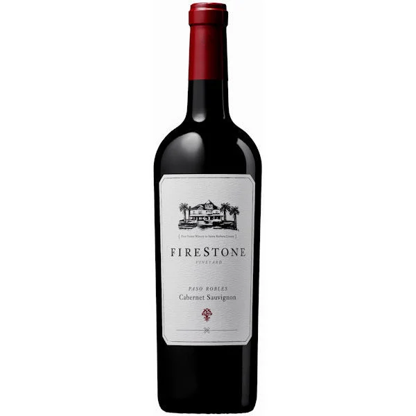 12 Bottle Case Firestone Paso Robles Cabernet 2023 w/ Shipping Included