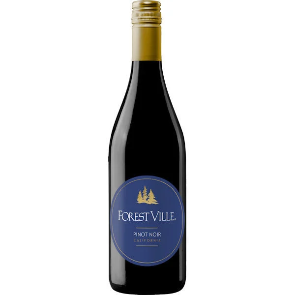 12 Bottle Case ForestVille California Pinot Noir 2022 w/ Shipping Included