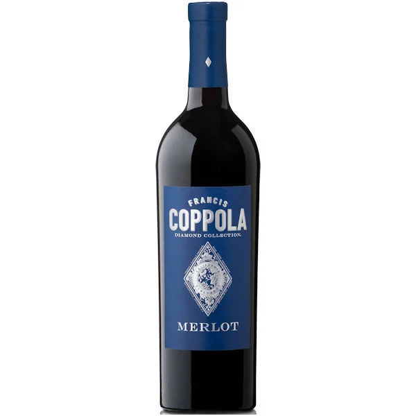 12 Bottle Case Francis Coppola Diamond Series Blue Label Merlot w/ Shipping Included