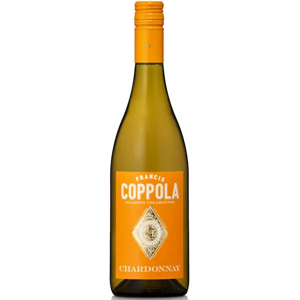 12 Bottle Case Francis Coppola Diamond Series Gold Label Monterey Chardonnay 2021 w/ Shipping Included