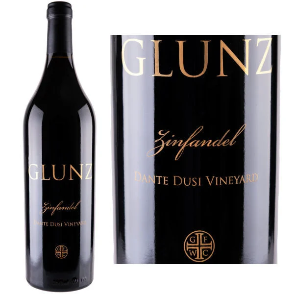 12 Bottle Case Glunz Dante Dusi Vineyard Paso Robles Zinfandel 2021 Rated 92VM w/ Shipping Included