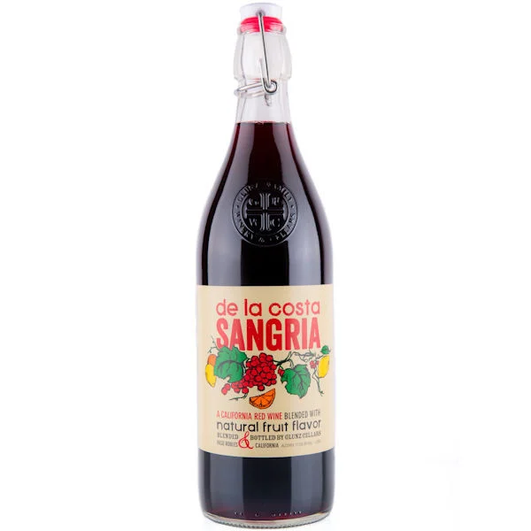 12 Bottle Case Glunz de la Costa Sangria Red Wine California 1L w/ Shipping Included