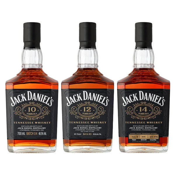Jack Daniel's 3-Bottle Bundle - 10, 12 & 14-Year-Old Whiskeys 750ml