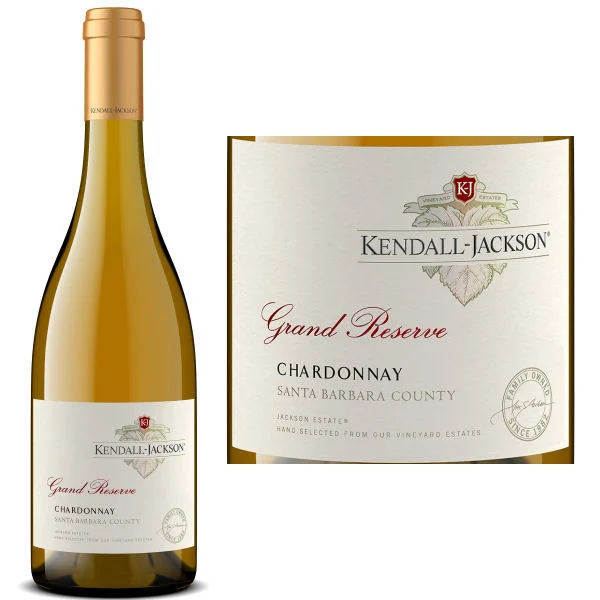12 Bottle Case Kendall Jackson Grand Reserve Santa Barbara Chardonnay 2022 w/ Shipping Included