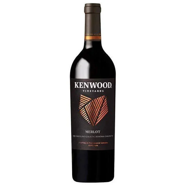 12 Bottle Case Kenwood Mendocino-Sonoma Merlot 2019 w/ Shipping Included