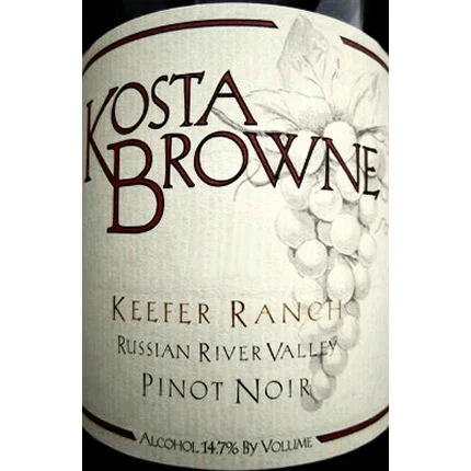 Kosta Browne Keefer Ranch Russian River Pinot Noir 2022 Rated 94DM