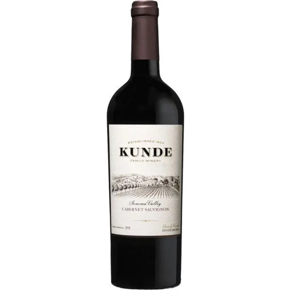 12 Bottle Case Kunde Sonoma Cabernet 2022 w/ Shipping Included