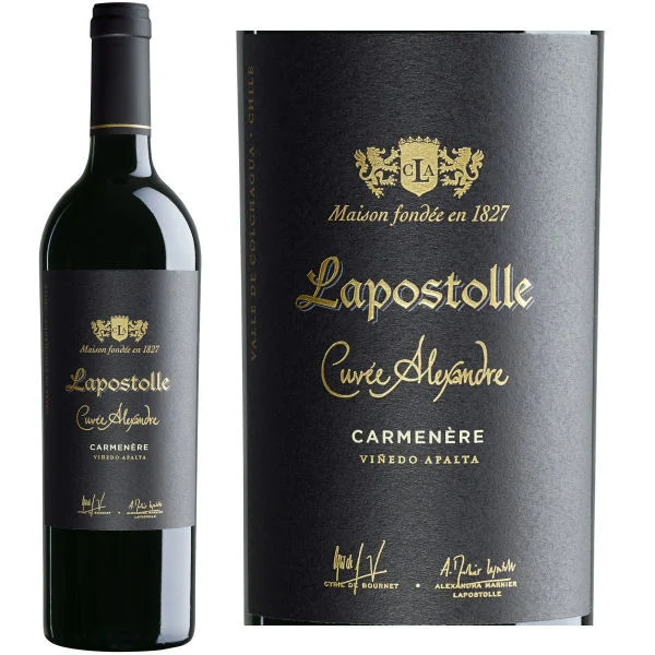 6 Bottle Case Lapostolle Cuvee Alexandre Carmenere 2022 (Chile) Rated 94JS w/ Shipping Included