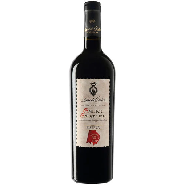12 Bottle Case Leone de Castris Salice Salentino Riserva Red DOC 2019 (Italy) w/ Shipping Included