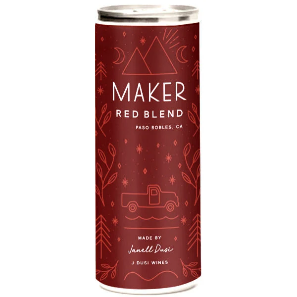 Maker by J. Dusi Paso Robles Red Blend 250ml Can