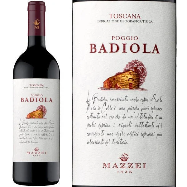 12 Bottle Case Mazzei Poggio Badiola Toscana IGT 2020 w/ Shipping Included