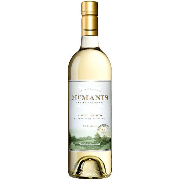 12 Bottle Case McManis Family River Junction Pinot Grigio 2025 w/ Shipping Included