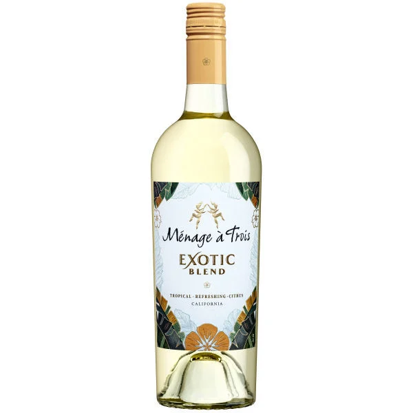 12 Bottle Case Menage a Trois California Exotic White w/ Shipping Included