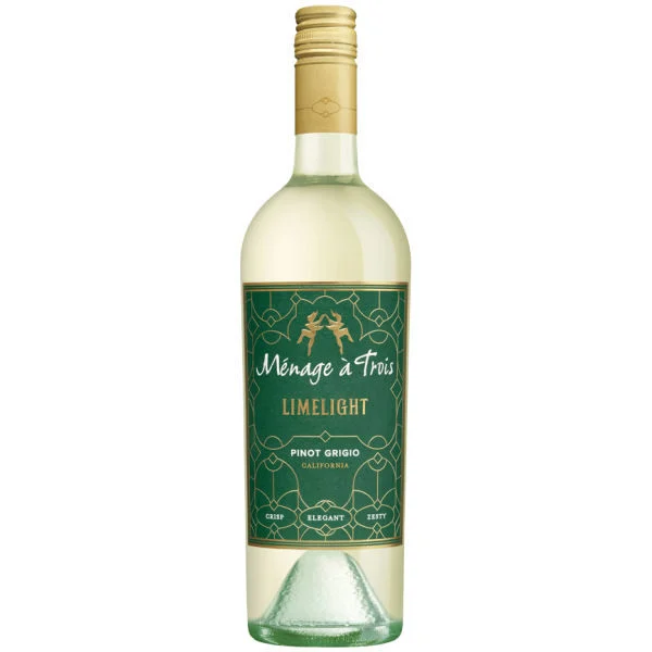 12 Bottle Case Menage a Trois California Limelight Pinot Grigio w/ Shipping Included