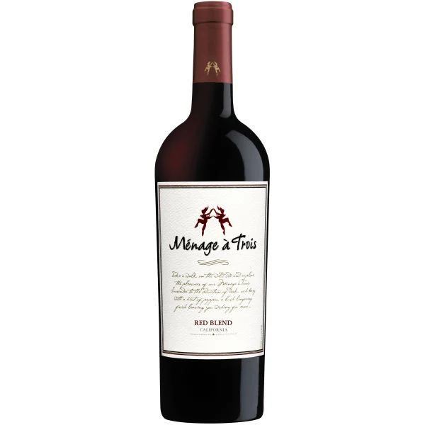 12 Bottle Case Menage a Trois California Red Blend w/ Shipping Included