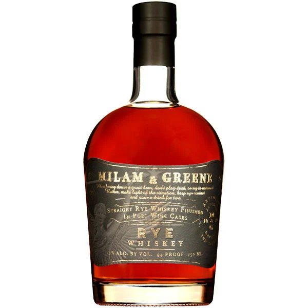 Milam & Greene Port Cask Finish Straight Rye Whiskey 750ml