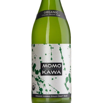 Momokawa Organic Nigori Junmai Ginjo Sake 375ml Half Bottle Rated 89BTI BEST BUY