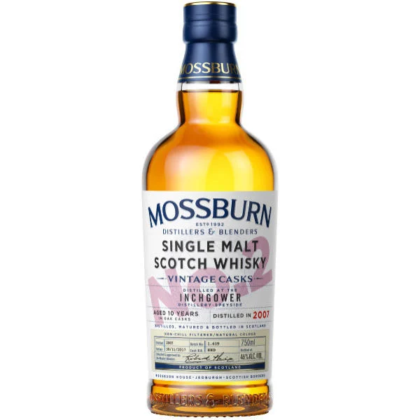 Mossburn No. 2 Inchgower 10 Year Old Speyside Single Malt Scotch 750ml