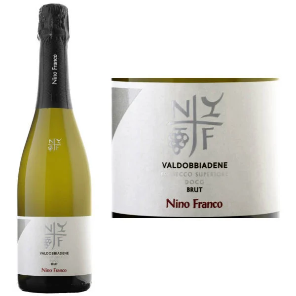 12 Bottle Case Nino Franco Prosecco Brut DOCG NV Rated 92WE w/ Shipping Included