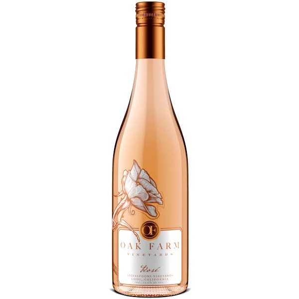 12 Bottle Case Oak Farm Vineyards Lodi Rose 2021 w/ Shipping Included