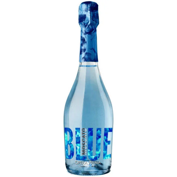 12 Bottle Case Opera Prima Sparkling Blue Moscato NV (Spain) w/ Shipping Included