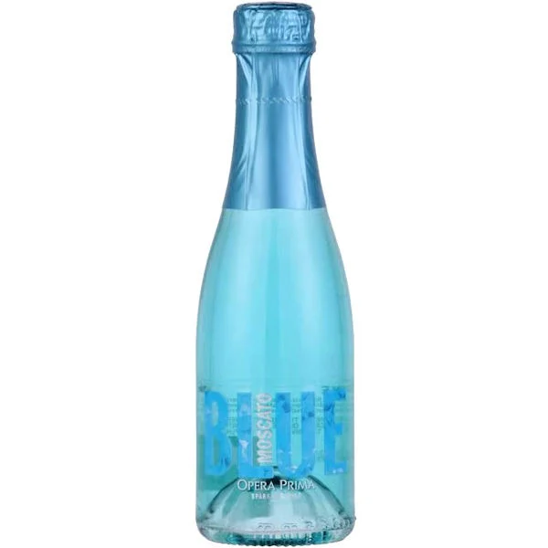 12 Bottle Case Opera Prima Sparkling Blue Moscato NV (Spain) 187ml w/ Shipping Included