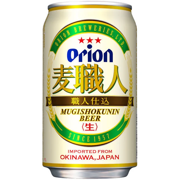 Orion Mugi Shokunin Japanese Beer 350ml 6 Pack Cans