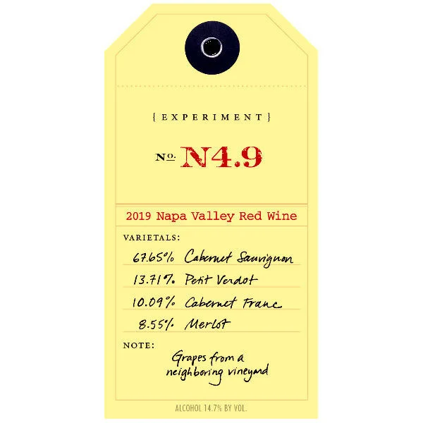 Ovid Experiment N4.9 Napa Red Blend 2019