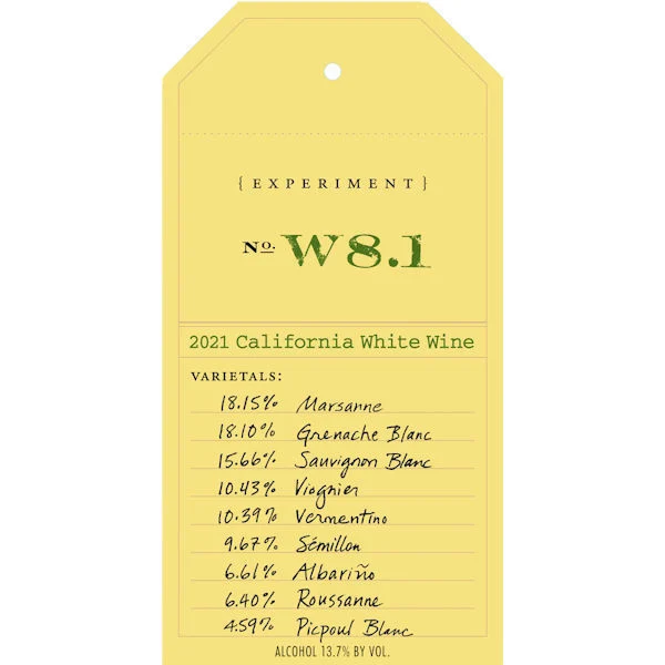 Ovid Experiment W8.1 California White Blend 2021