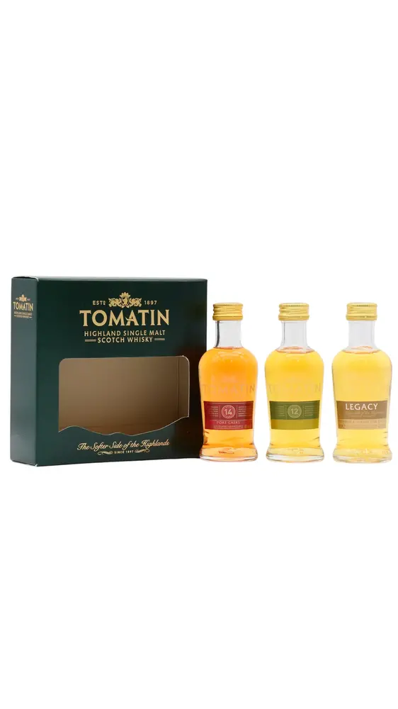 Tomatin - Highland Single Malt Scotch Whisky 5cl x 3 46% ABV Miniature Gift Pack