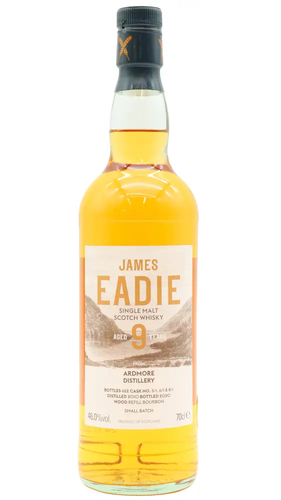 Ardmore - 9 year old James Eadie Small Batch Release Single Malt Scotch 2010 Whisky 70cl 46% ABV